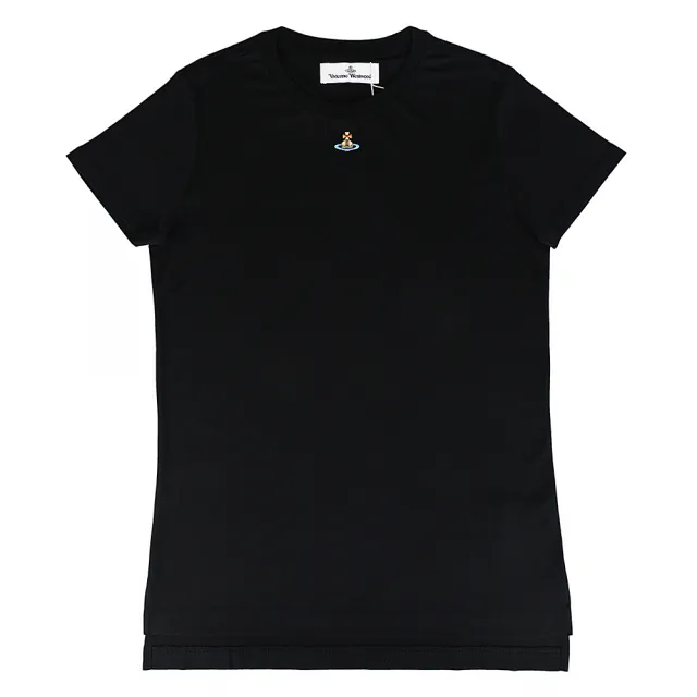 【Vivienne Westwood】Vivienne Westwood Orb Peru品牌標誌棉質短袖T恤(女款/黑)