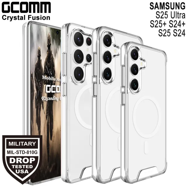 【GCOMM】三星 S25 Ultra S25+S24+ S25S24 磁吸晶透軍規防摔殼 Crystal Fusion MagSafe兼容(磁吸軍規防摔)