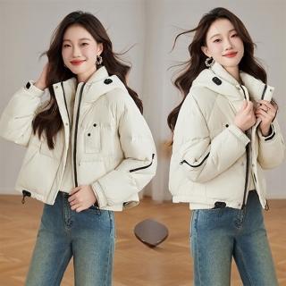 【BRIGA QIXFS2499803】BRIGA QIXFS2499803設計師新款白鴨絨羽絨服短款麵包羽絨服外套(QIXFS2499803)