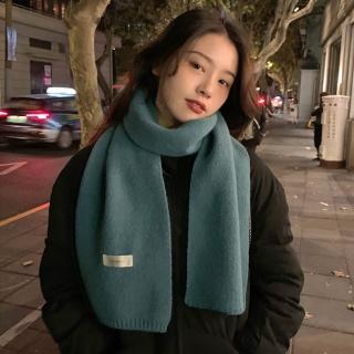 【LEEHER】簡約圍巾/針織圍巾/保暖圍巾/短圍巾/超親膚/圍巾/圍脖/禮物/素色圍巾/毛線圍巾/韓國