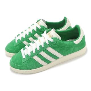 【adidas 愛迪達】休閒鞋 Jabbar Low 男鞋 女鞋 綠 白 麂皮 復古 愛迪達(JI3432)