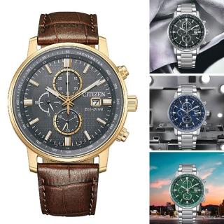 【CITIZEN 星辰】光動能錶 計時手錶 男錶 指標錶-CA0840-87L(CA0840-87L/多色43mm)