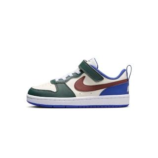 【NIKE 耐吉】Court Borough Low Recraft 中童 綠紅藍色 魔鬼氈 透氣 休閒鞋 DV5457-300