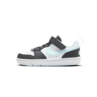 【NIKE 耐吉】Court Borough Low Recraft 中童 黑藍白色 魔鬼氈 透氣 休閒鞋 HQ3261-060