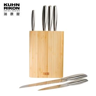 【瑞康屋Kuhn Rikon】瑞士廚刀七件組(六刀+刀座)