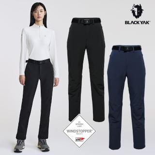 【BLACK YAK】女 WINDSTOPPER防風長褲[墨藍/黑色]DB2WP202(秋冬 登山 3L防風 附腰帶 防風褲 女褲)