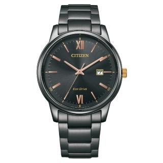 【CITIZEN 星辰】藍寶石水晶鏡面簡約時尚光動能 禮物 手錶(BM6976-72E)