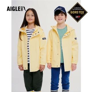 【AIGLE】童 GORE-TEX輕量防水透氣外套AG-4PK01A043 鵝黃(童裝 童外套 防水外套 GORE-TEX)