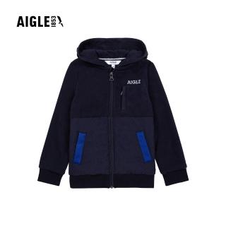 【AIGLE】童 刷毛保暖外套AG-25003A057 深藍(童裝 童外套 保暖外套)