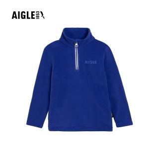 【AIGLE】童 P/T 短刷毛保暖罩衫AG-55004A058 寶藍(童裝 保暖衣 刷毛)