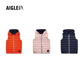 【AIGLE】童 防潑輕量羽絨背心AG-56002 3色(童裝 童背心 羽絨背心)