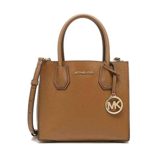 【Michael Kors】Mercer系列焦糖棕手提斜肩背兩用包(35S1GM9M2L-LUGGAGE)