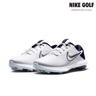 【NIKE GOLF】男款 Nike Victory Pro 3 寬版高爾夫球鞋(白色/灰色/黑曜石色)