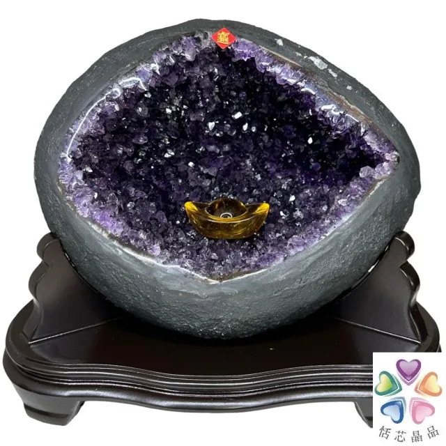 【恬芯晶品】S61精選烏拉圭紫晶洞5.15KG錢袋子(圓洞聚財招財貴人開運風水帝王紫水晶新居禮物補財庫聖誕節)