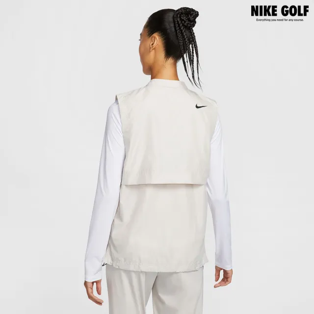 【NIKE GOLF】女款 Nike Tour Repel 高爾夫背心(淺骨白色)