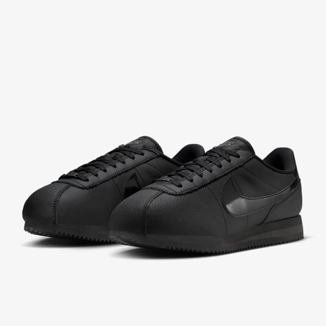 NIKE 耐吉 運動鞋 休閒鞋 女鞋 W NIKE CORTEZ 23 PREMIUM 全黑 皮革 阿甘鞋(FB6877002)