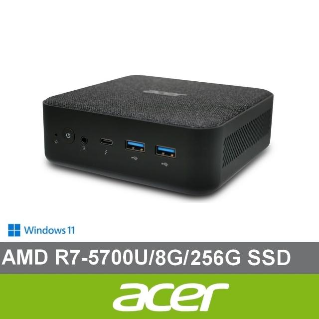 【Acer 宏碁】+8G記憶體組★RB102 AMD R7 迷你電腦(RB102/R7-5700U/8G/256G SSD/W11)