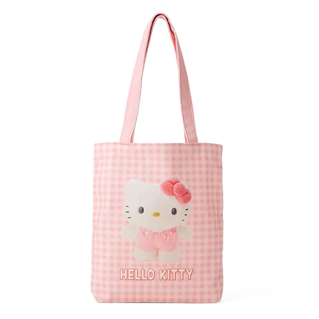 SANRIO 三麗鷗 Pitatto Friends系列 棉質手提袋 托特包 Hello Kitty 凱蒂貓