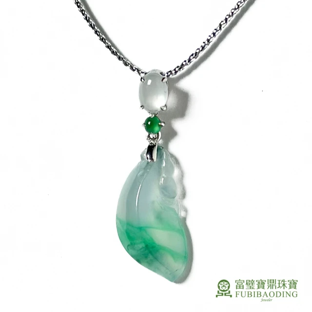 Fubibaoding jeweler 富璧寶鼎珠寶 冰種飄綠瓜墜(天然A貨 冰種翡翠 送禮 新年)