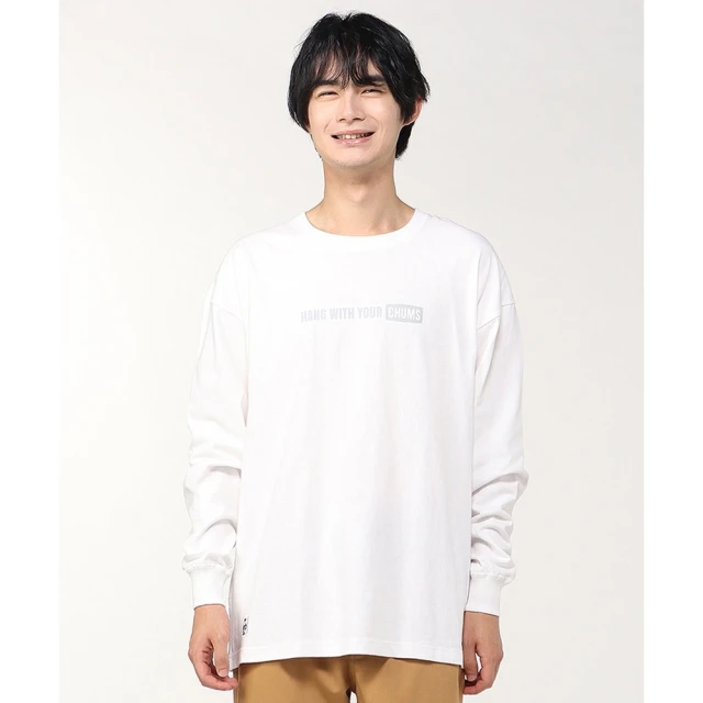 CHUMS CHUMS 休閒 Oversized Big Booby Brushed L/S T-Shirt長袖T恤 白色 男(CH012455W001)