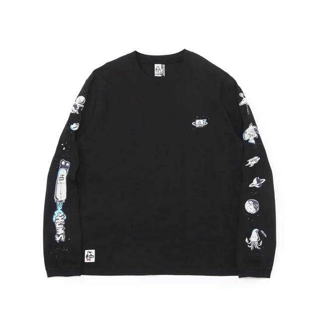 CHUMS CHUMS 休閒 Space Adventure Brushed L/S T-Shirt長袖T恤 黑色 男(CH012454K001)