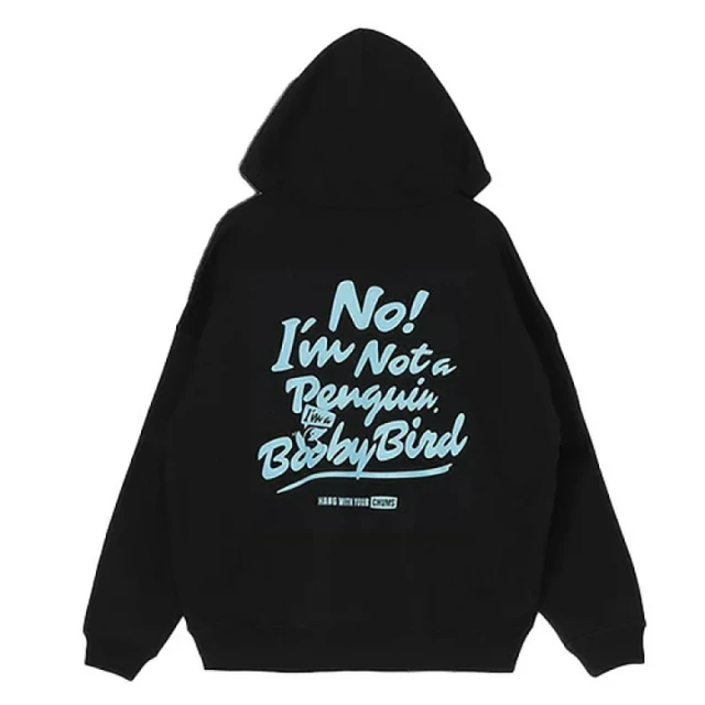 CHUMS CHUMS 休閒 Oversized Im Not A Penguin P/O Parka連帽上衣 黑色 男(CH001469K001)