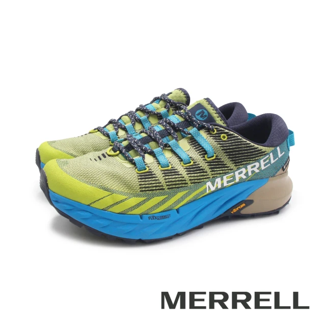 MERRELL 男 AGILITY PEAK 4 GTX 防水戶外健身輕量型慢跑越野鞋 男鞋(藍綠)