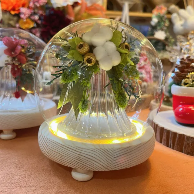 【OSTARA FLORIST 奧斯塔拉花藝】幸福響叮噹(玻璃球花禮、日本永生配材、聖誕節)