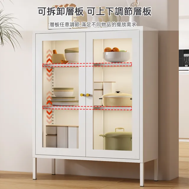 【慢慢家居】北歐簡約多功能廚房置物櫃櫥櫃餐櫃 單門款(餐櫃 餐櫥櫃 廚房置物櫃 置物櫃)