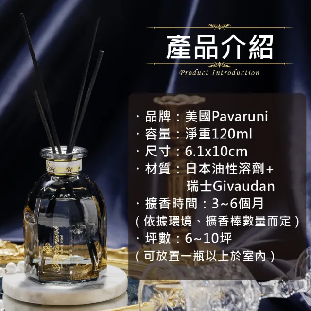 【Pavaruni】買1送1 美國擴香瓶光影系列(無火香薰/天然精油/花香/木質香/果香)
