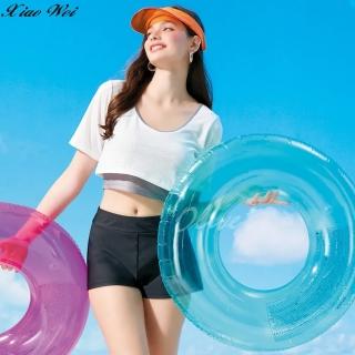【SAIN SOU 聖手牌】時尚流行二件式短袖比基尼/短版泳裝(NO.A9224128)