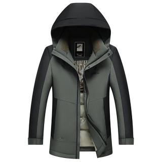 【巴黎精品】現貨+預購 真羽絨90%白鴨絨羽絨外套羽絨衣夾克(保暖秋冬戶外加厚連帽男外套3色a1is67)