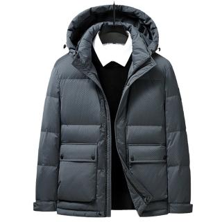 【巴黎精品】現貨+預購 真羽絨90%白鴨絨羽絨外套羽絨衣夾克(保暖休閒連帽羽絨衣男外套3色a1is70)