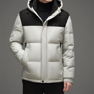 【巴黎精品】現貨+預購 真羽絨90%白鴨絨羽絨外套羽絨衣夾克(保暖撞色羽絨防寒男外套3色a1is142)
