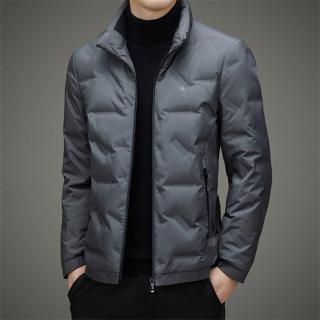 【巴黎精品】現貨+預購 真羽絨90%灰鴨絨羽絨外套羽絨衣夾克(輕薄保暖立領時尚羽絨男外套3色a1is26)
