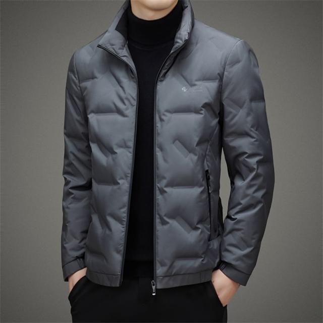 【巴黎精品】現貨+預購 真羽絨90%灰鴨絨羽絨外套羽絨衣夾克(輕薄保暖立領時尚羽絨男外套3色a1is26)