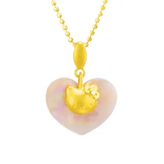 【Just Gold 鎮金店】Hello Kitty 甜心 黃金吊墜(不含鍊)