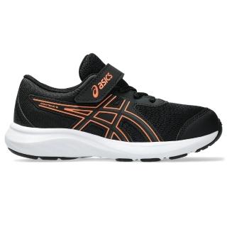 【asics 亞瑟士】CONTEND 9 PS 兒童 中童 運動鞋 黑橘(1014A338-005)
