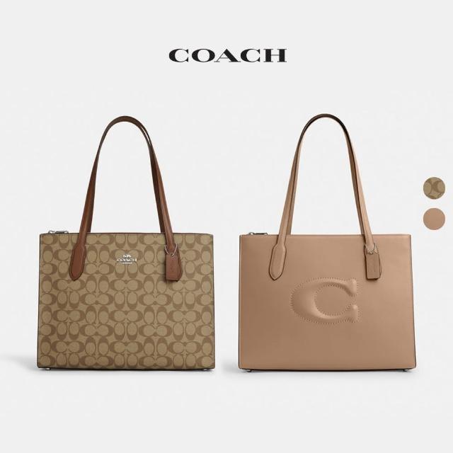 【COACH】蔻馳官方直營 NINA TOTE 托特包 老花 LOGO-多色可選(CL399/CL654/CR096)
