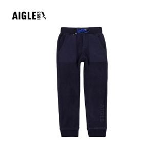 【AIGLE】童 刷毛保暖長褲AG-24001A057 深藍(童裝 大童褲子 保暖褲)