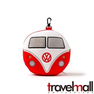 【Travelmall】2IN1多功能旅行舒適枕頭眼罩(福斯T1汽車)
