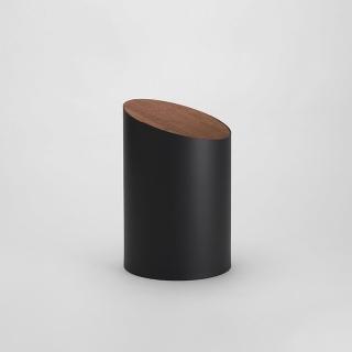 【MOHEIM】SWING BIN 黑色/胡桃木 垃圾桶 S(不簡單的簡單)