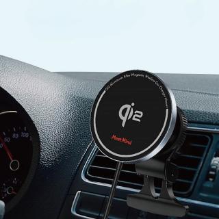 【Meet Mind】Qi2 Magsafe 15W無線磁吸車架-圓形款