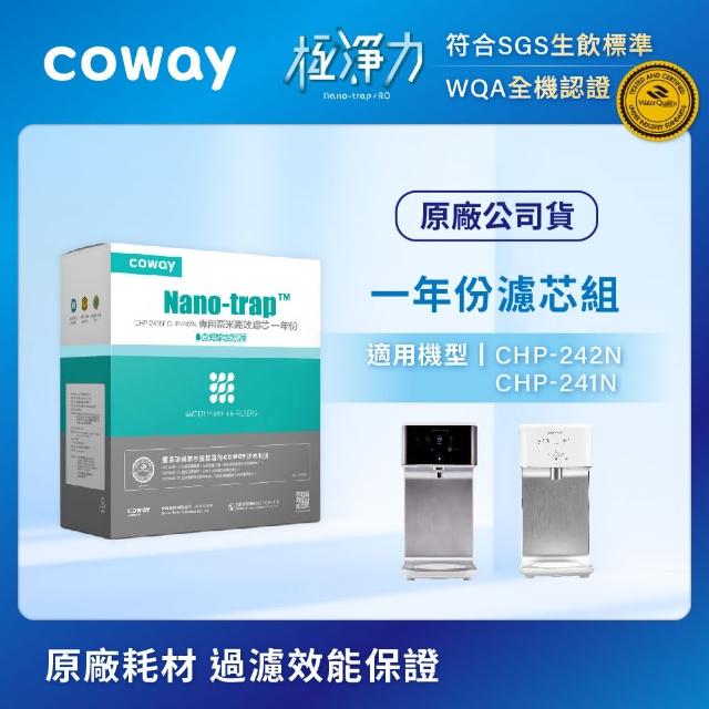 【Coway】奈米高效專用濾芯組 6吋一年份(適用CHP241N、CHP242N淨水器)