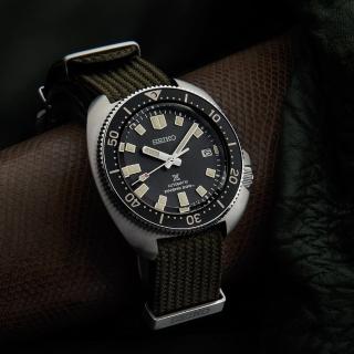 【SEIKO 精工】PROSPEX DIVER SCUBA 1965復刻機械腕錶/黑標40.5mm(6R35-00P0D/SPB239J1)