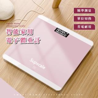 【粉美家居】智慧家用電子體重計(LCD 人體秤 體重秤 體重機 鋼化玻璃 量體重 電子秤 bmi 計重器)