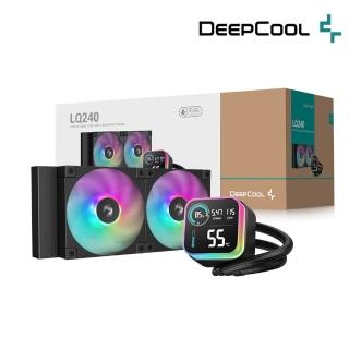 【DeepCool】九州風神 LQ240 CPU一體式240水冷散熱器(黑色/數位顯示)
