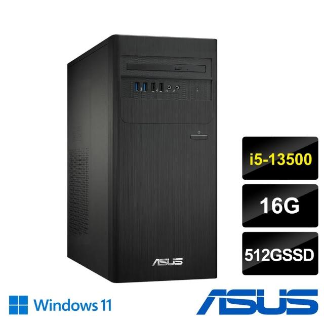 【ASUS 華碩】i5 14核文書電腦(i5-13500/16G/512G/W11/3年保/H-S500TE-513500045W)