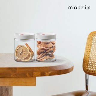 【Matrix】保鮮玻璃密封罐 400ml(寵物飼料 乾糧 收納罐 保鮮盒 儲物罐 防潮盒 樂扣)
