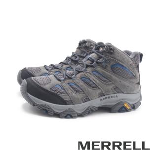 【MERRELL】男 MOAB 3 MID GORE-TEX 中筒防水登山鞋 男鞋(深灰藍)